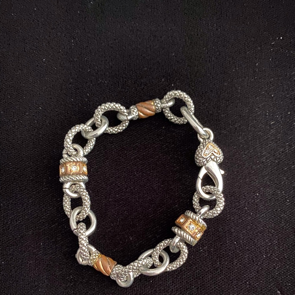 🔥LINKED SILVER BRONZE BRACELET🔥
